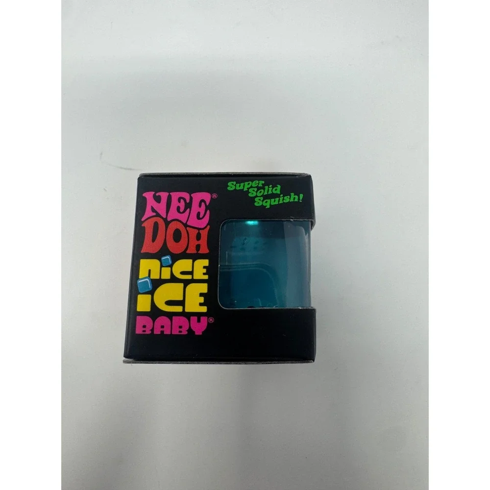 NeeDoh Nice Ice Baby Cube Fidget Squish Toy Nee Doh Mini Squeeze Ball NEW